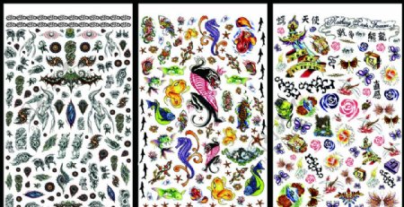 纹身印花动植物合集图片