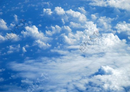 飞机上观云海图片