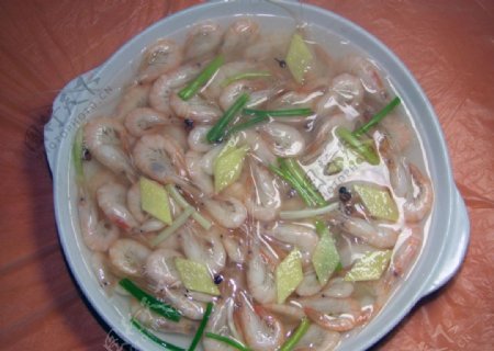 清蒸白米虾图片