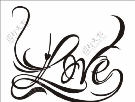 LOVE艺术字图片