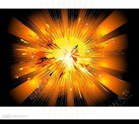 能量爆炸矢量图图片