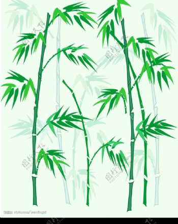 矢量图形竹子图片