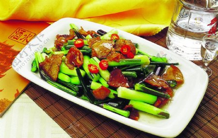 腊肉洪山菜苔图片