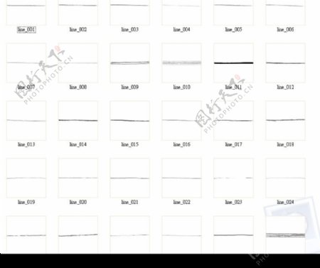 日本Mdn精品素材line墨跡線條3图片