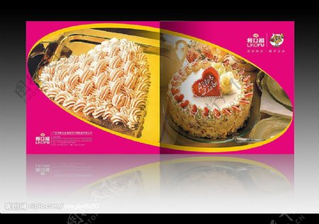 利口福蛋糕宣传封面图片