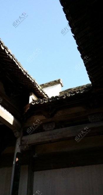 徽州建筑天井图片
