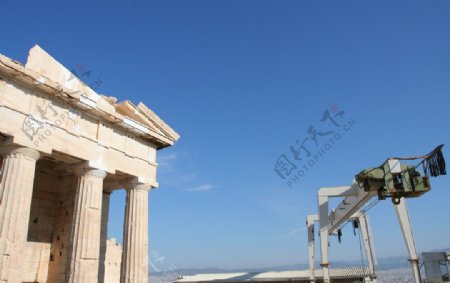 希腊卫城帕台农神殿图片