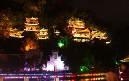 万寿宫夜景图片