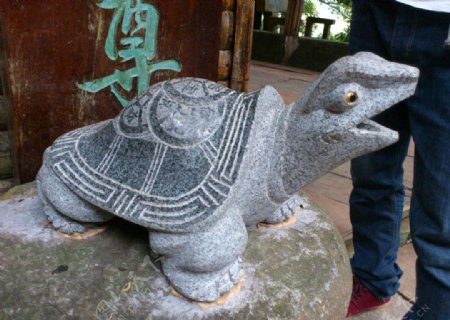 长寿石雕龟图片
