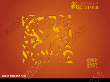 2008鼠年壁纸专辑12图片