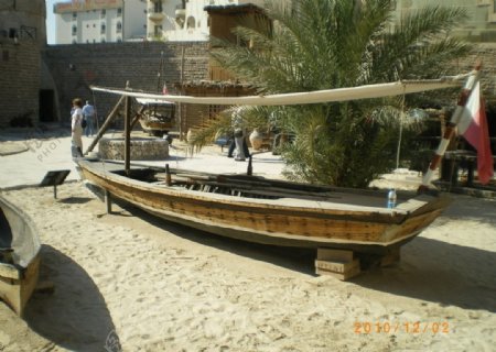 迪拜历史博物馆渔船图片