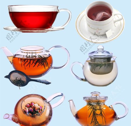 茶饮分层图片