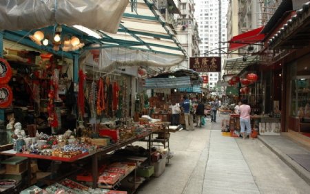 香港摩啰街街景图片