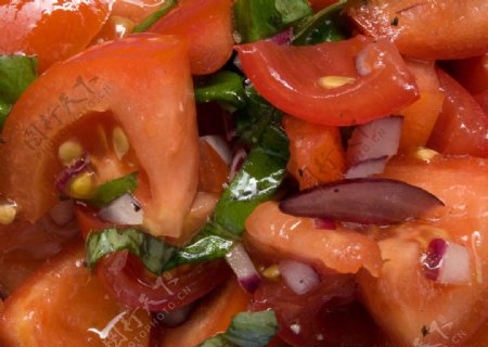 西红柿蔬菜沙拉图片