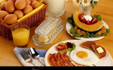 美食诱惑之营养早餐图片