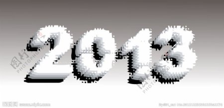 2013时尚立体字体图片