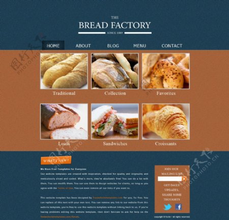 经典国外面包网站图片