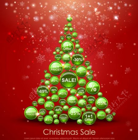 销售圣诞树图片
