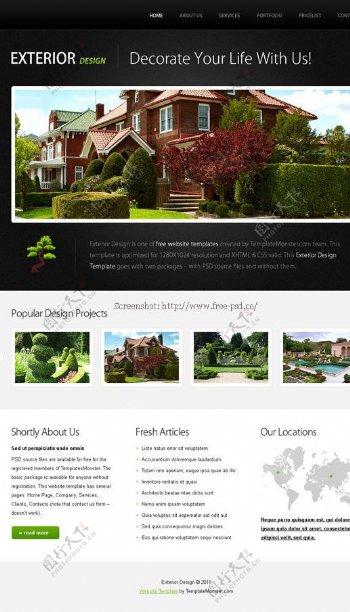 房地产网站设计图片