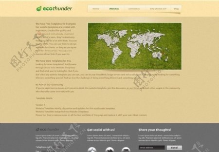 欧式网页HTML模板图片