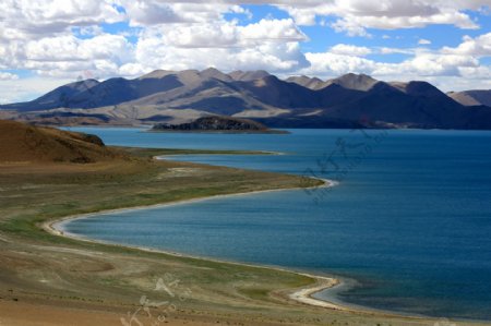 西藏班公湖图片