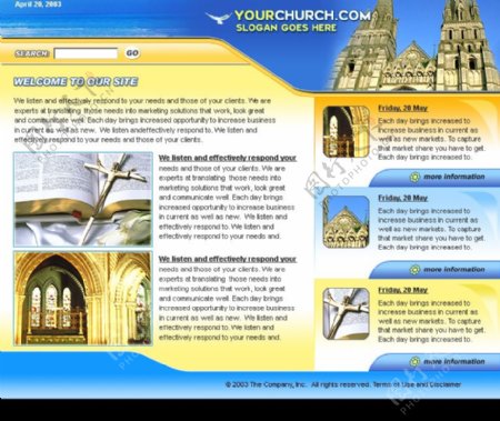 网页模板欧美模板宗教类模板图片