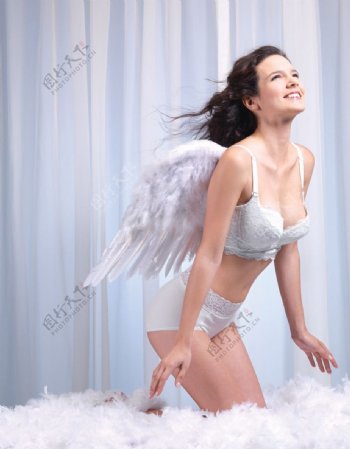 美女天使内衣模特图片