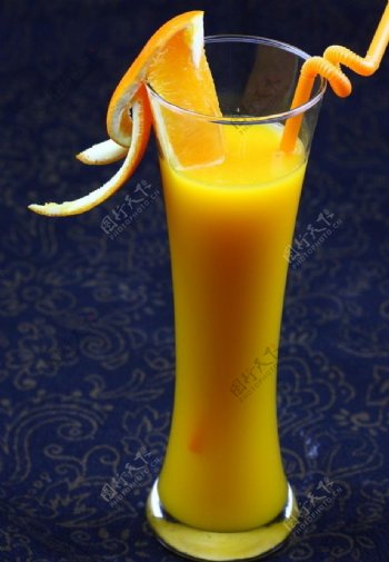 鲜活柳橙汁图片