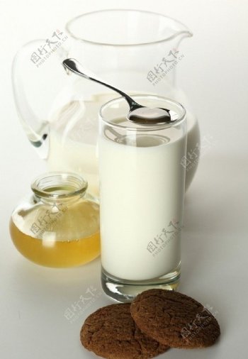 牛奶和蜂蜜图片