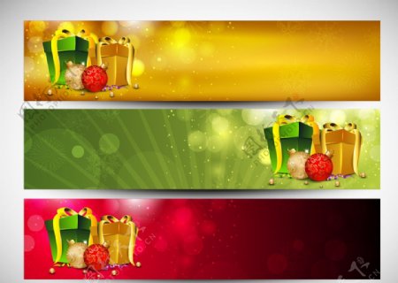 梦幻圣诞节背景banner图片