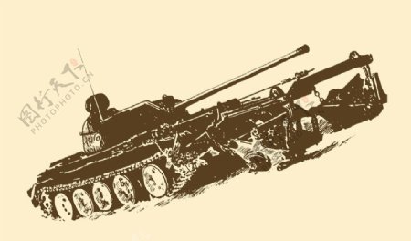 前苏联t54中型坦克图片