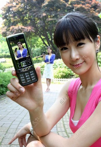 亚洲美女写真韩国广告模特手机图片