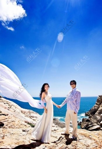 海边的婚礼图片
