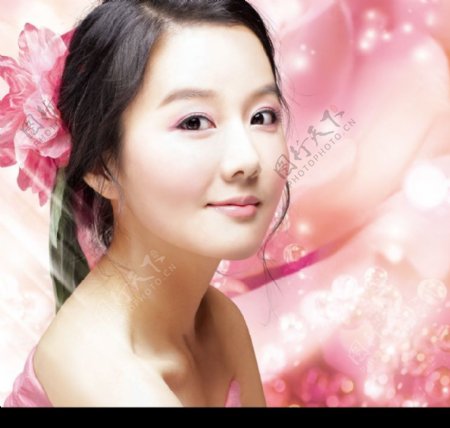 韩国魅力女性彩妆图片