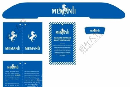 MEMANLI商标吊卡设计图片