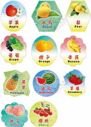 水果双语图片
