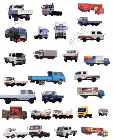 卡车赛车工程车综合素材图片