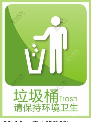 垃圾桶标识图片