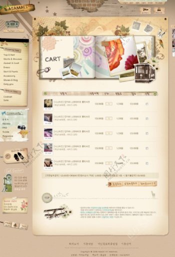 韩国复古网站图片