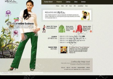 韩国服装模板图片