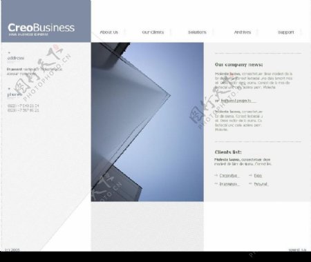 韩国网页模版精品带网页文件和原始PSD文件图片