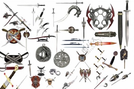 不同种类的剑和刀图片