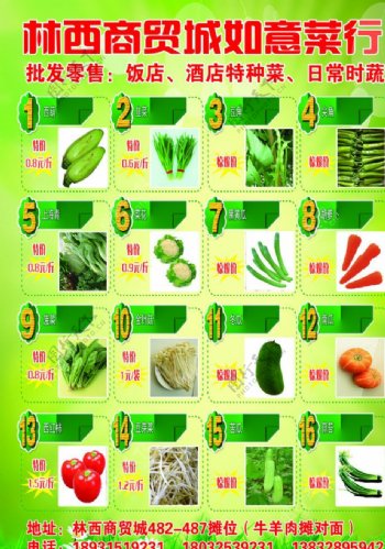 蔬菜传单图片