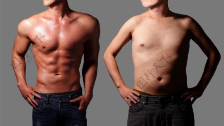 男士减肥对比图片
