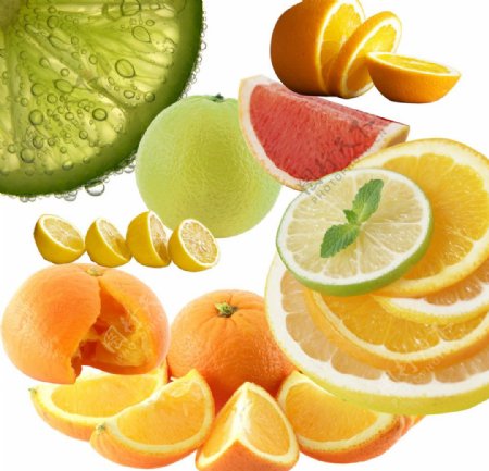 水果柠檬橙子桔子图片
