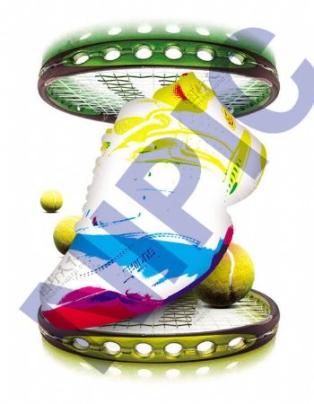 网球网球鞋运动鞋海报图片