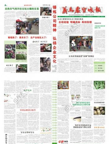 义乌农贸城报2011年7月刊图片