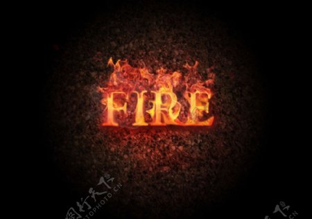 FIRE火文字图片