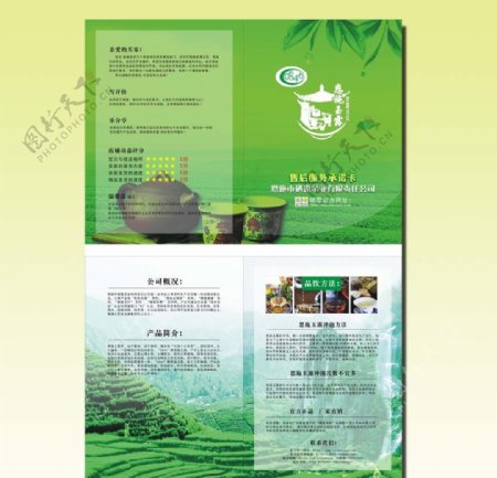 茶宣传折页图片