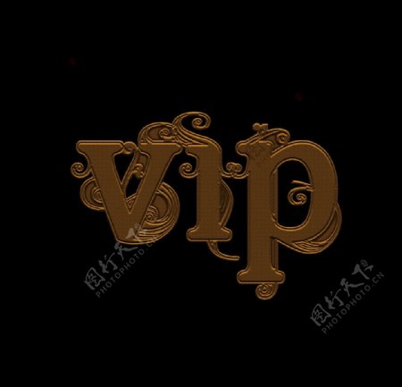 VIP时尚字体设计图片